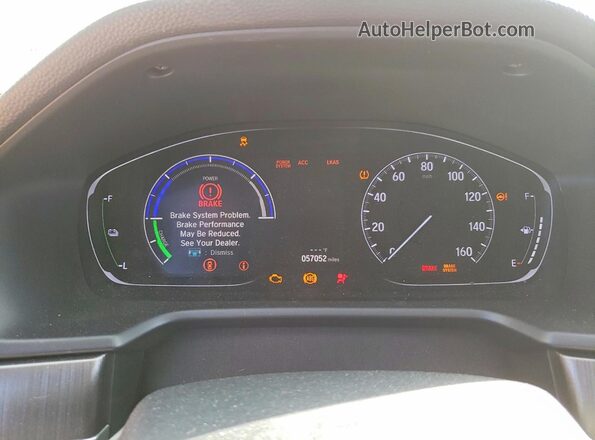 1HGCV3F16JA000338 2018 HONDA ACCORD Белый Вид щитка приборов