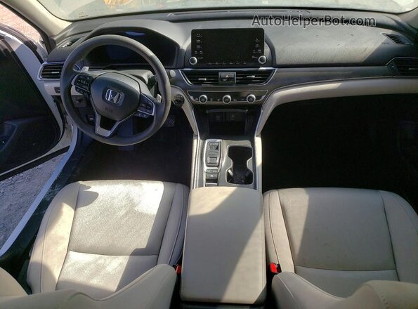 1HGCV3F16JA000338 2018 HONDA ACCORD Белый Вид панели приборов