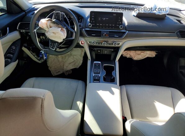 1HGCV3F18KA015828 2019 HONDA ACCORD White წინა პანელის ხედი