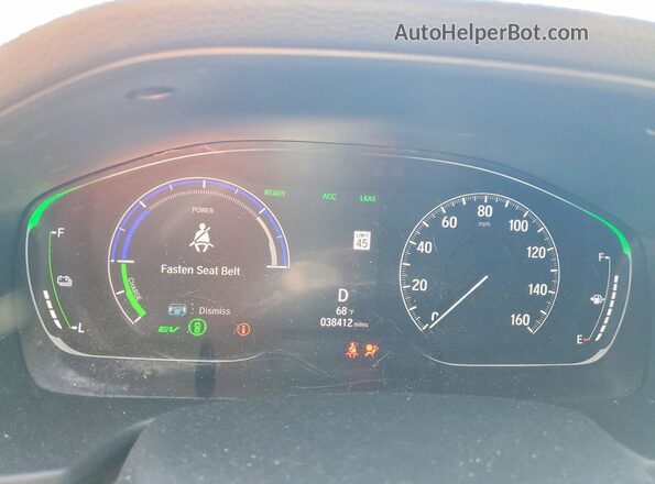 1HGCV3F18KA015828 2019 HONDA ACCORD White ხელსაწყოთა პანელის ხედი