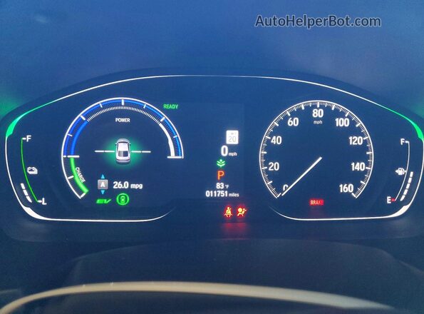 1HGCV3F22NA041421 2022 HONDA ACCORD Silver Вид щитка приладів