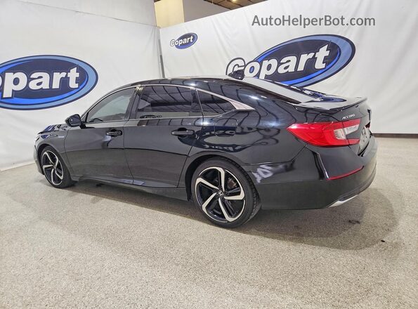 1HGCV3F2XNA026486 2022 HONDA ACCORD Black Trasero izquierdo