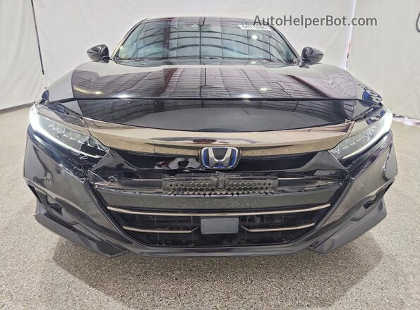 1HGCV3F2XNA026486 2022 HONDA ACCORD Black Vista frontal
