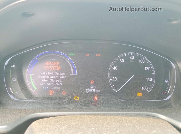 1HGCV3F40LA009078 2020 HONDA ACCORD Gray Instrument cluster view