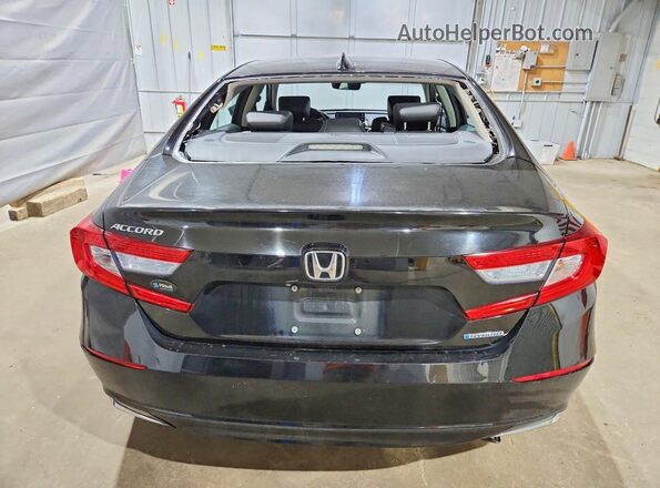 1HGCV3F50LA013060 2020 HONDA ACCORD Black Вид ззаду