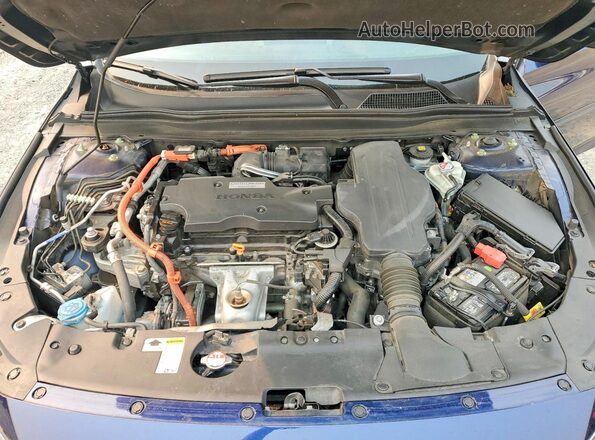 1HGCV3F52LA000438 2020 HONDA ACCORD Blue უკანა სალონის ხედი
