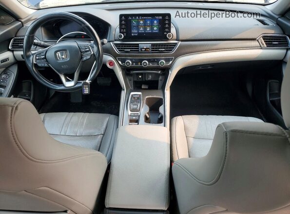 1HGCV3F52LA000438 2020 HONDA ACCORD Blue წინა პანელის ხედი