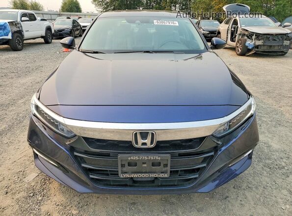 1HGCV3F52LA000438 2020 HONDA ACCORD Blue წინა ხედი