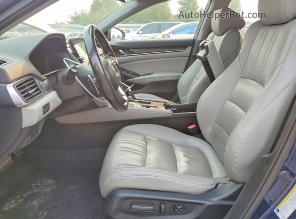 1HGCV3F52LA000438 2020 HONDA ACCORD Blue წინა სალონის ხედი