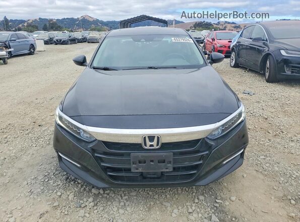 1HGCV3F59KA016375 2019 HONDA ACCORD Black Вид спереду