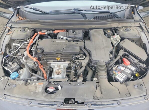 1HGCV3F59KA016375 2019 HONDA ACCORD Black Вид задньої частини салону