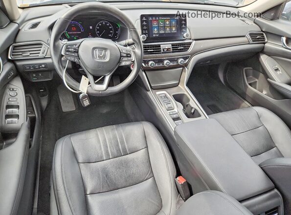 1HGCV3F94KA001477 2019 HONDA ACCORD Gray Dashboard view