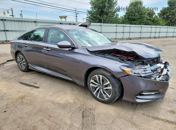 1HGCV3F94KA001477 2019 HONDA ACCORD Gray Front right