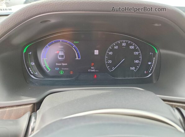 1HGCV3F94KA001477 2019 HONDA ACCORD Gray Instrument cluster view