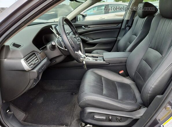 1HGCV3F94KA001477 2019 HONDA ACCORD Gray Front interior view