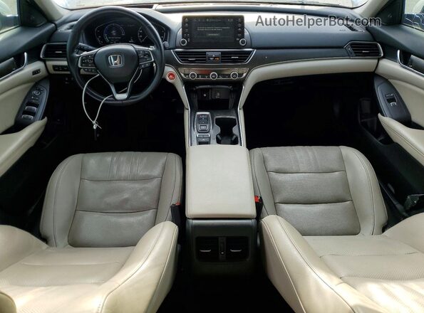 1HGCV3F94KA018330 2019 HONDA ACCORD White Вид панелі приладів