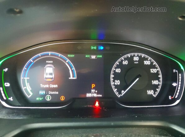 1HGCV3F94KA018330 2019 HONDA ACCORD White Вид щитка приладів