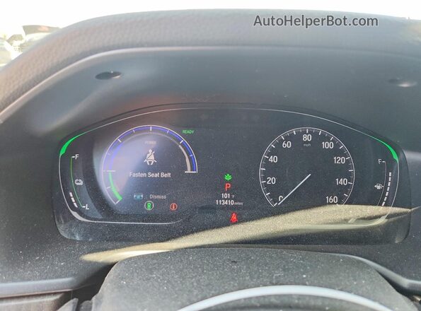 1HGCV3F94KA020921 2019 HONDA ACCORD Silver ხელსაწყოთა პანელის ხედი