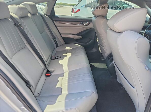 1HGCV3F94KA020921 2019 HONDA ACCORD Silver უკანა სავარძლების ხედი