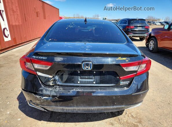 1HGCV3F94NA800017 2022 HONDA ACCORD Черный Вид сзади