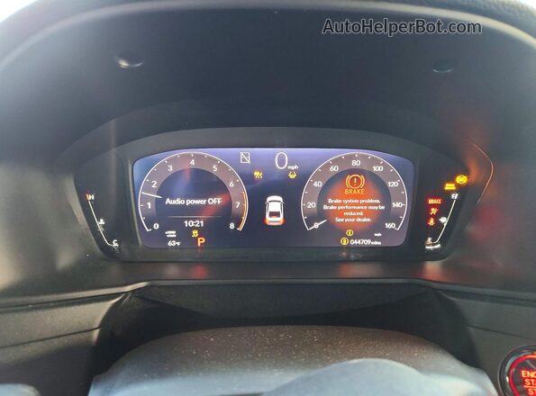 1HGCY1F20PA037463 2023 HONDA ACCORD Charcoal Vista del cuadro de instrumentos