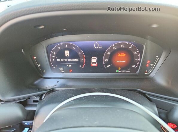 1HGCY1F23SA016440 2025 HONDA ACCORD Silver Instrument cluster view