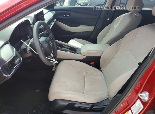 1HGCY1F25SA007786 2025 HONDA ACCORD Red Вид салону спереду