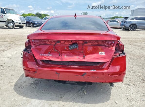 1HGCY1F25SA007786 2025 HONDA ACCORD Red Вид ззаду