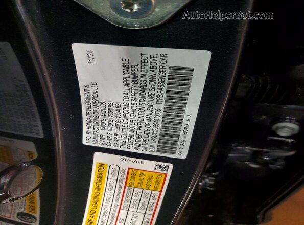 1HGCY1F25SA013006 2025 HONDA ACCORD Gray Widok komory silnika