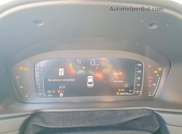 1HGCY1F25SA081287 2025 HONDA ACCORD Charcoal Вид щитка приладів