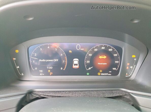 1HGCY1F27SA075460 2025 HONDA ACCORD Угольный Вид щитка приборов
