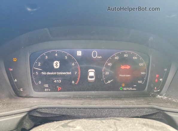 1HGCY1F29SA019987 2025 HONDA ACCORD Gray Вид щитка приладів