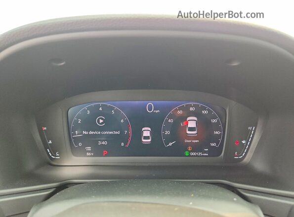 1HGCY1F2XTA048514 2026 HONDA ACCORD Черный Вид щитка приборов