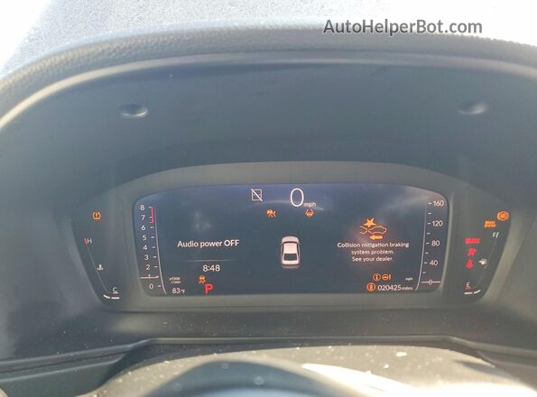 1HGCY1F32PA003453 2023 HONDA ACCORD Blue Instrument cluster view