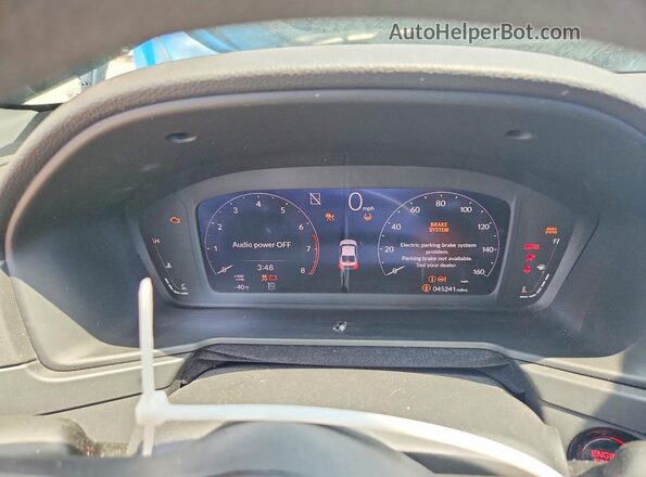 1HGCY1F33PA005194 2023 HONDA ACCORD Silver Вид щитка приладів