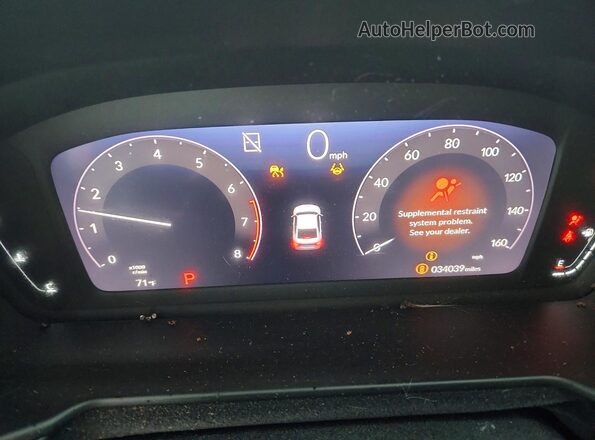 1HGCY1F34RA008821 2024 HONDA ACCORD Silver Widok zestawu wskaźników
