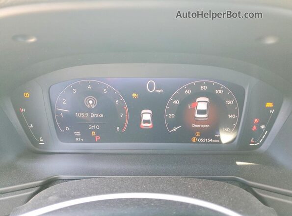 1HGCY1F34RA028776 2024 HONDA ACCORD White Вид щитка приладів