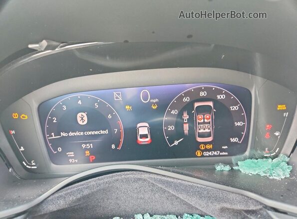 1HGCY1F38RA007283 2024 HONDA ACCORD Blue Вид щитка приладів