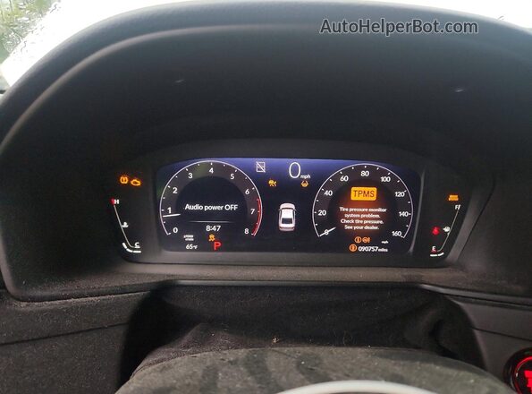 1HGCY1F39PA021819 2023 HONDA ACCORD White Vista del cuadro de instrumentos