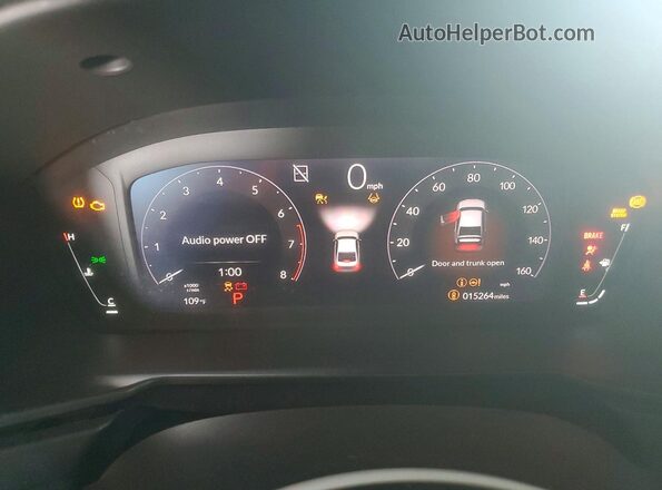 1HGCY1F40SA036162 2025 HONDA ACCORD Blue ხელსაწყოთა პანელის ხედი