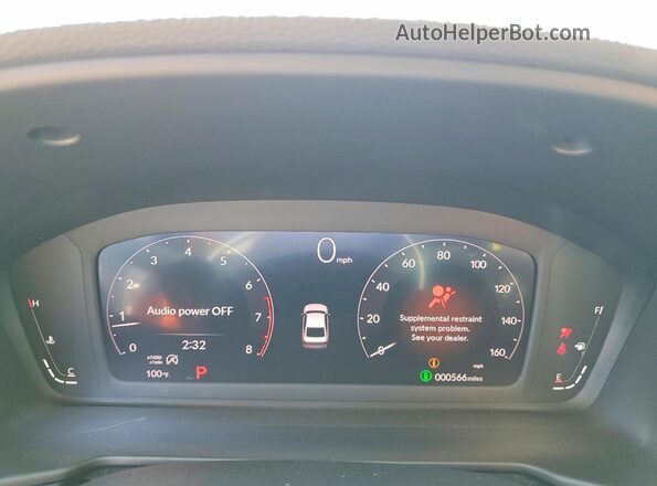 1HGCY1F42TA001625 2026 HONDA ACCORD Gray Instrument cluster view