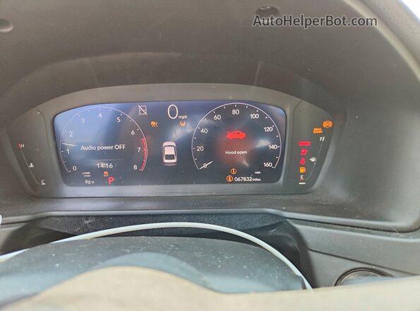 1HGCY1F43SA004404 2025 HONDA ACCORD White Instrument cluster view