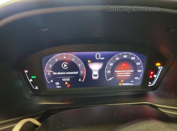 1HGCY1F44TA040779 2026 HONDA ACCORD Gray Вид щитка приладів