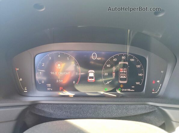 1HGCY1F45SA009913 2025 HONDA ACCORD Charcoal Вид щитка приладів