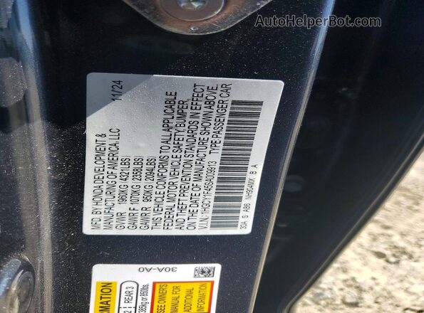 1HGCY1F45SA009913 2025 HONDA ACCORD Charcoal Вид підкапотного простору