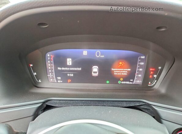 1HGCY1F45SA042121 2025 HONDA ACCORD Gray Widok zestawu wskaźników