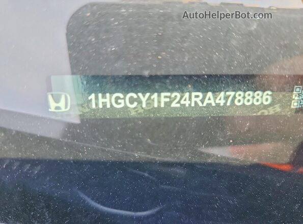 1HGCY1F45SA078620 2025 HONDA ACCORD Black ძრავის განყოფილების ხედი
