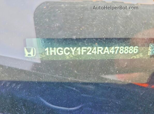 1HGCY1F45SA078620 2025 HONDA ACCORD Black VIN კოდის სტიკერის ხედი