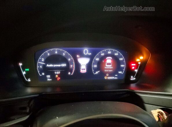 1HGCY1F47SA019200 2025 HONDA ACCORD Серый Вид щитка приборов