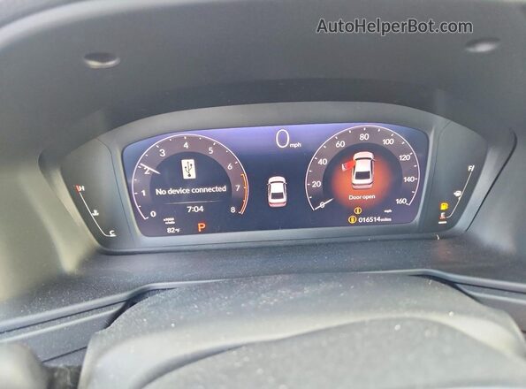 1HGCY1F4XSA010376 2025 HONDA ACCORD Blue Vista del cuadro de instrumentos